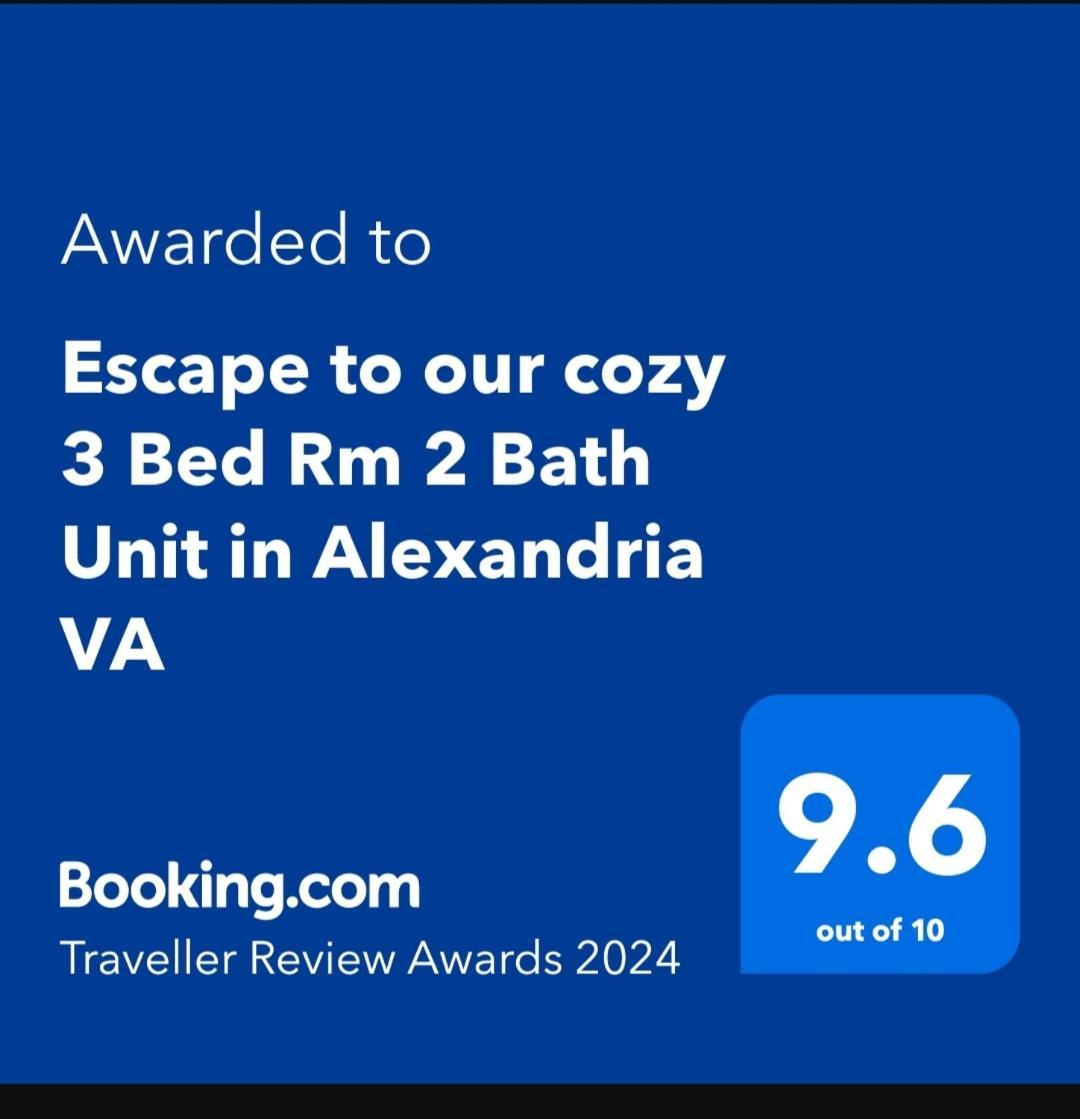 Escape To Our Cozy 3 Bed Rm 2 Bath Unit In Alexandria Va Villa Kültér fotó